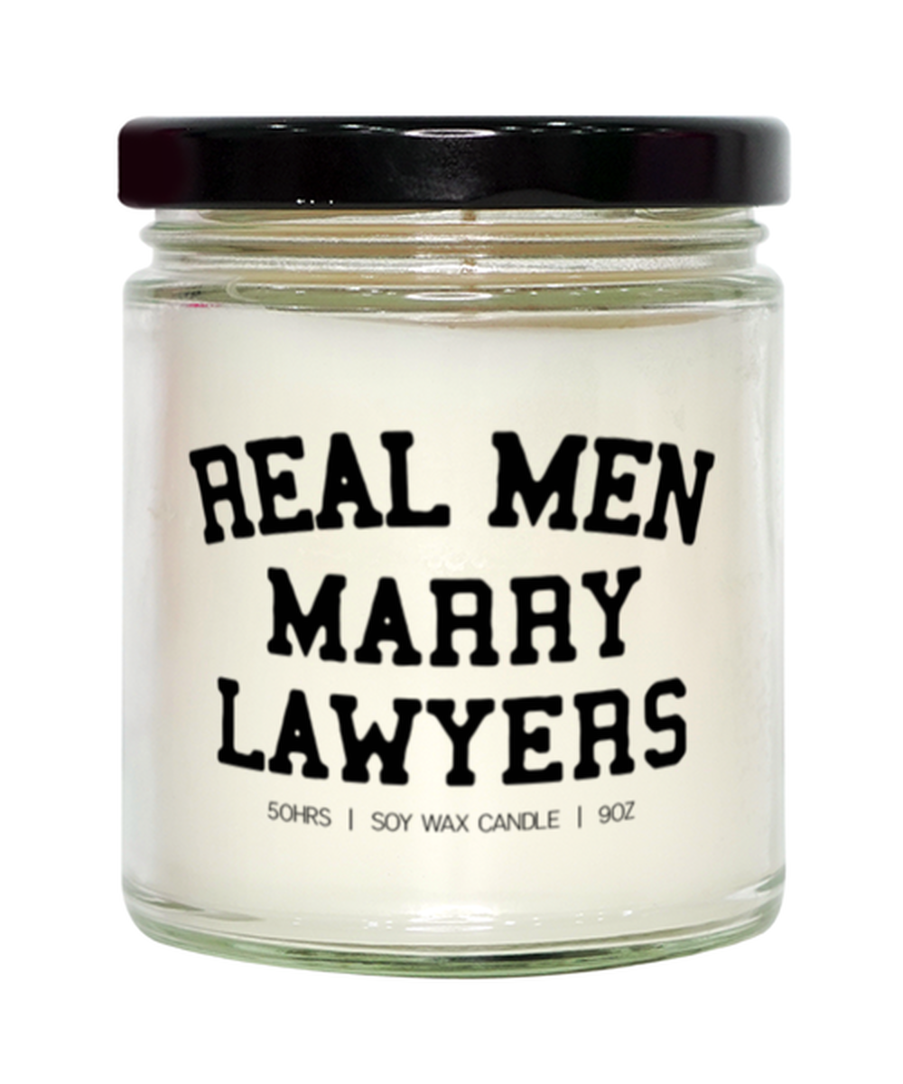 Lawyer Husband Wife Wedding Engagement Anniversary Candle, Gifts, Home Office Decor, Unique Gag Idea, Him Her