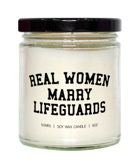 Lifeguard Wife Husband Wedding Engagement Anniversary Candle, Gifts, Home Office Decor, Unique Gag Idea, Him Her