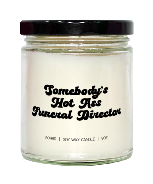 Funeral director Candle, Gifts, Home Office Decor, Unique Gag Idea, Him Her