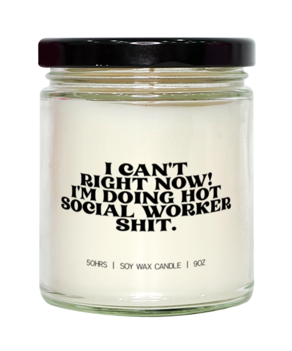 Social Worker MSW Graduation Student Candle, Gifts, Home Office Decor, Unique Gag Idea, Him Her