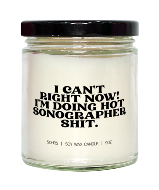 Sonographer Sonography Graduation Student Candle, Gifts, Home Office Decor, Unique Gag Idea, Him Her