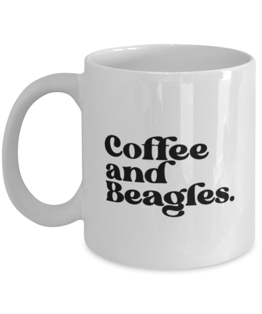 Beagle Lover 70s Retro Dog Owner Mom Dad Mug, Gifts, Home Office Decor, Coffee Cup, Unique Gag Idea, Him Her