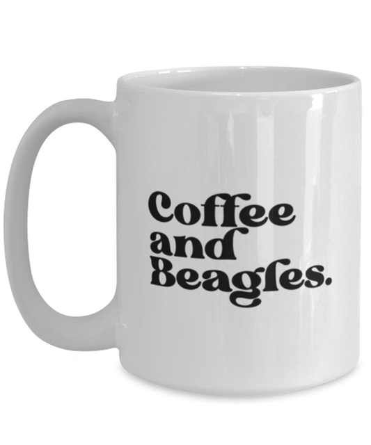 Beagle Lover 70s Retro Dog Owner Mom Dad Mug, Gifts, Home Office Decor, Coffee Cup, Unique Gag Idea, Him Her