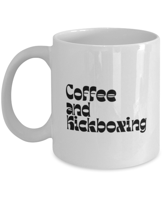 Kickboxing Kickboxer 70s 1970s Retro Mug, Gifts, Home Office Decor, Coffee Cup, Unique Gag Idea, Him Her