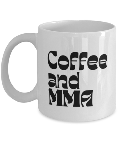 MMA Mixed Martial Arts Fighter 70s 1970s Retro Mug, Gifts, Home Office Decor, Coffee Cup, Unique Gag Idea, Him Her