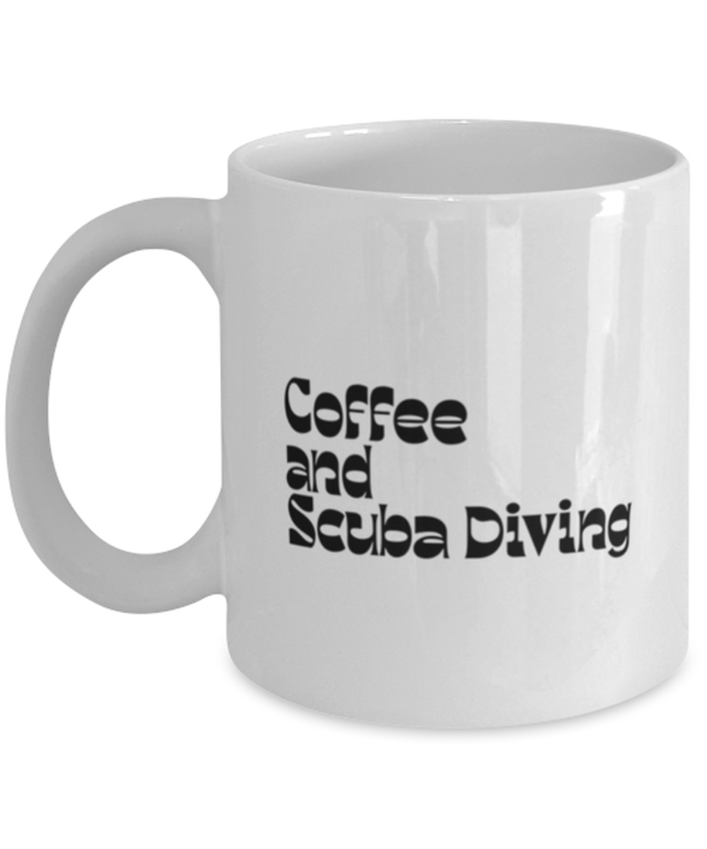 Scuba Diving Diver 70s 1970s Retro Mug, Gifts, Home Office Decor, Coffee Cup, Unique Gag Idea, Him Her