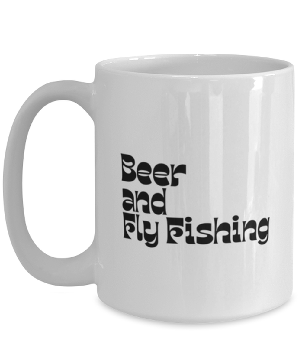 Fly Fishing Fisherman 70s 1970s Retro  Mug, Gifts, Home Office Decor, Coffee Cup, Unique Gag Idea, Him Her