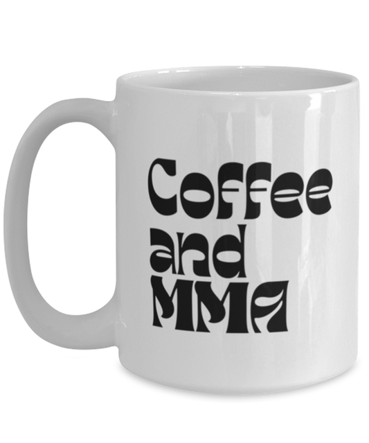 MMA Mixed Martial Arts Fighter 70s 1970s Retro Mug, Gifts, Home Office Decor, Coffee Cup, Unique Gag Idea, Him Her