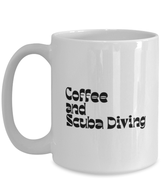 Scuba Diving Diver 70s 1970s Retro Mug, Gifts, Home Office Decor, Coffee Cup, Unique Gag Idea, Him Her