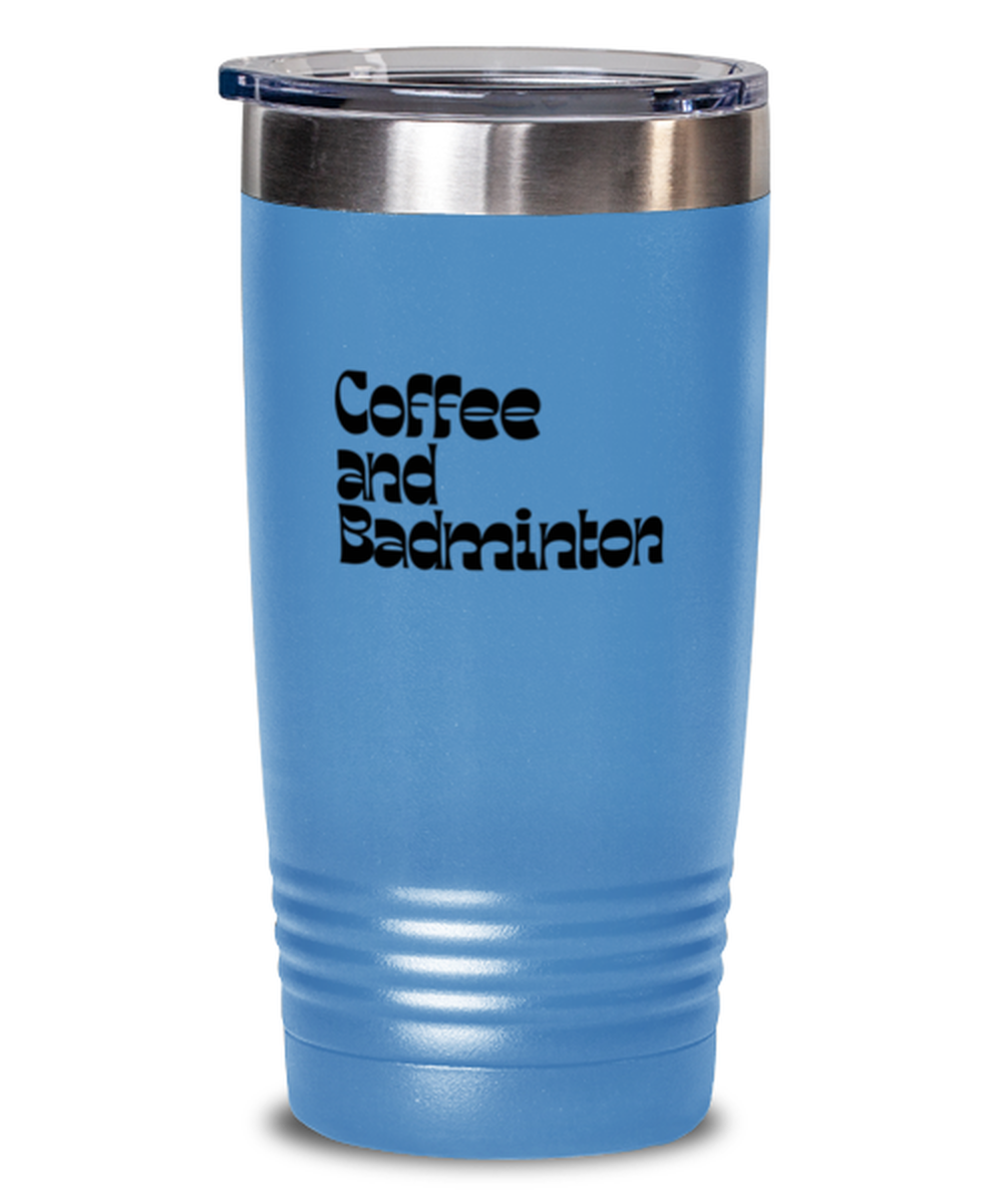 Badminton 70s 1970s Retro Travel Mug, Gifts, Tumbler, Home Office Decor, Coffee Cup, Unique Gag Idea, Him Her