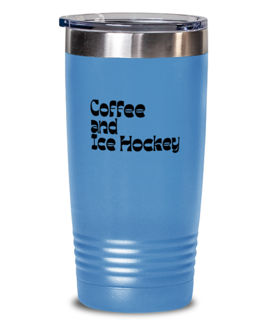 Ice Hockey Player 70s 1970s Retro Travel Mug, Gifts, Tumbler, Home Office Decor, Coffee Cup, Unique Gag Idea, Him Her