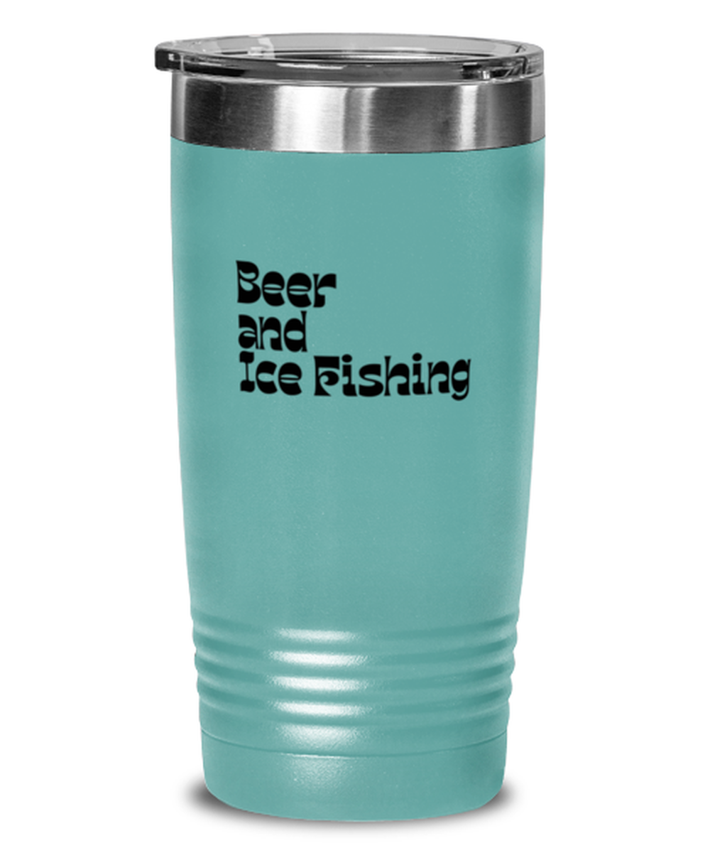 Ice Fishing Fisherman 70s 1970s Retro Travel Mug, Gifts, Tumbler, Home Office Decor, Coffee Cup, Unique Gag Idea, Him Her