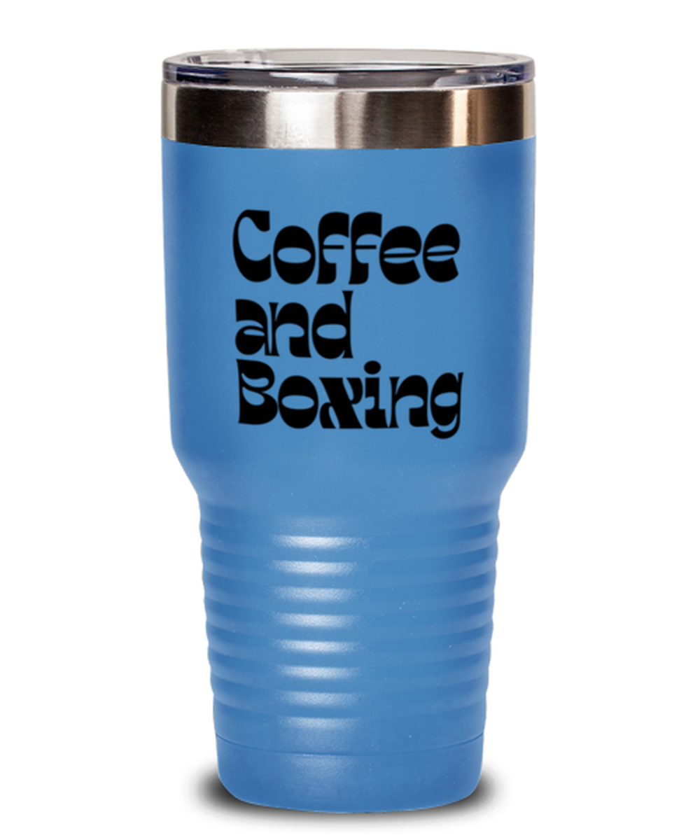 Boxing Boxer 70s 1970s Retro Travel Mug, Gifts, Tumbler, Home Office Decor, Coffee Cup, Unique Gag Idea, Him Her