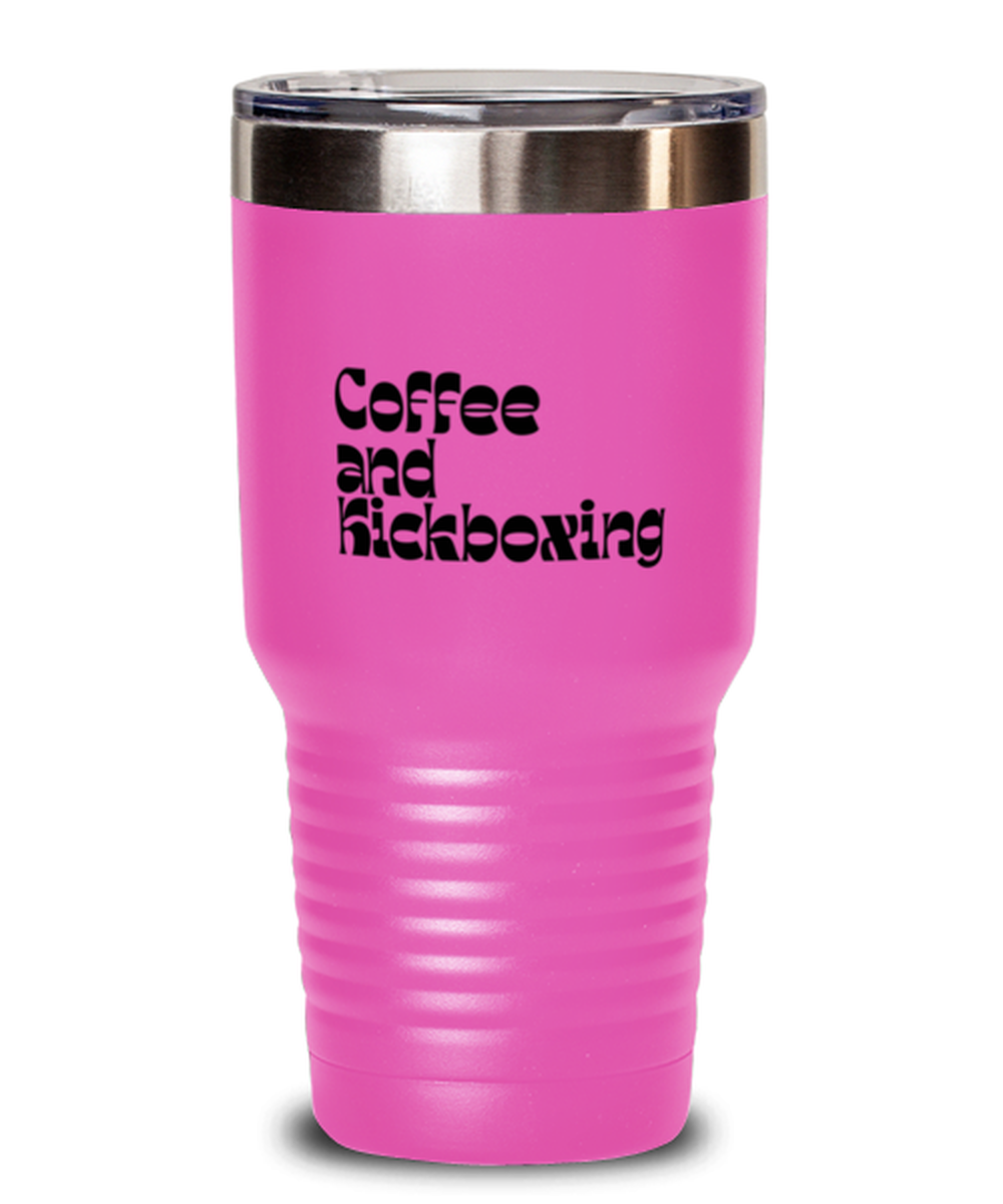 Kickboxing Kickboxer 70s 1970s Retro Travel Mug, Gifts, Tumbler, Home Office Decor, Coffee Cup, Unique Gag Idea, Him Her