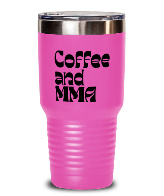 MMA Mixed Martial Arts Fighter 70s 1970s Retro Travel Mug, Gifts, Tumbler, Home Office Decor, Coffee Cup, Unique Gag Idea, Him Her