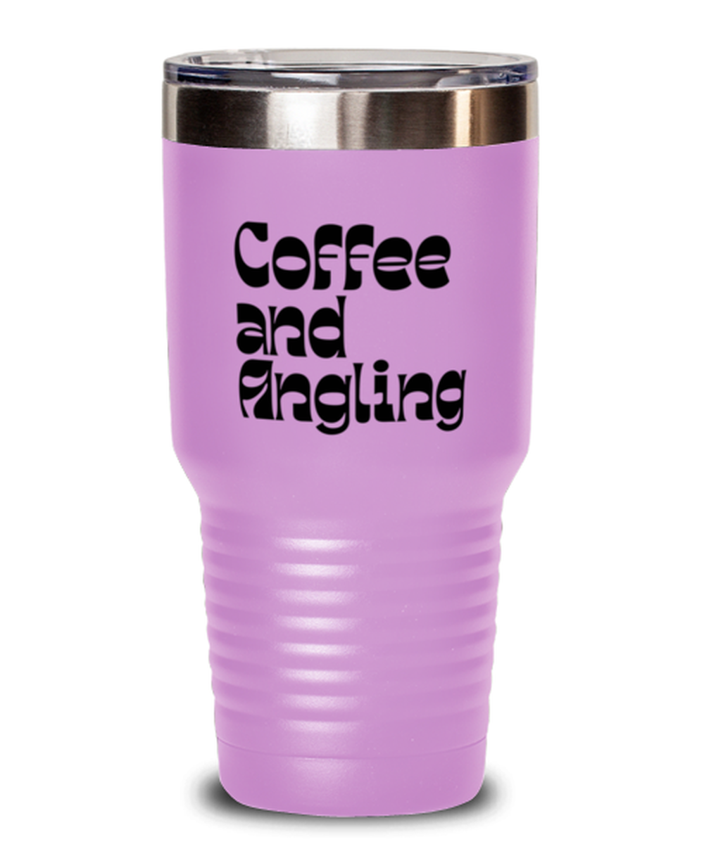 Angling Fish Angler Fishing 70s 1970s Retro Travel Mug, Gifts, Tumbler, Home Office Decor, Coffee Cup, Unique Gag Idea, Him Her