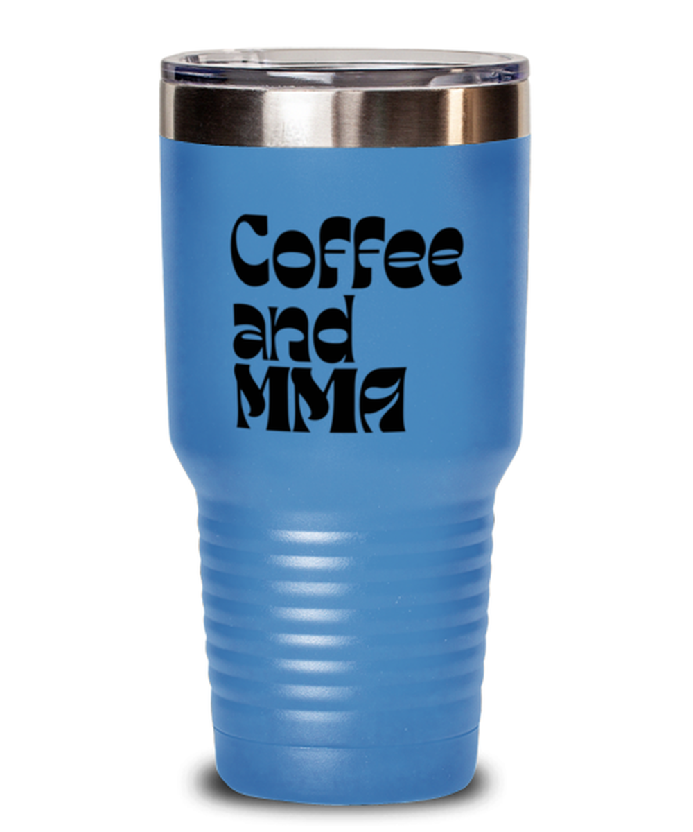 MMA Mixed Martial Arts Fighter 70s 1970s Retro Travel Mug, Gifts, Tumbler, Home Office Decor, Coffee Cup, Unique Gag Idea, Him Her