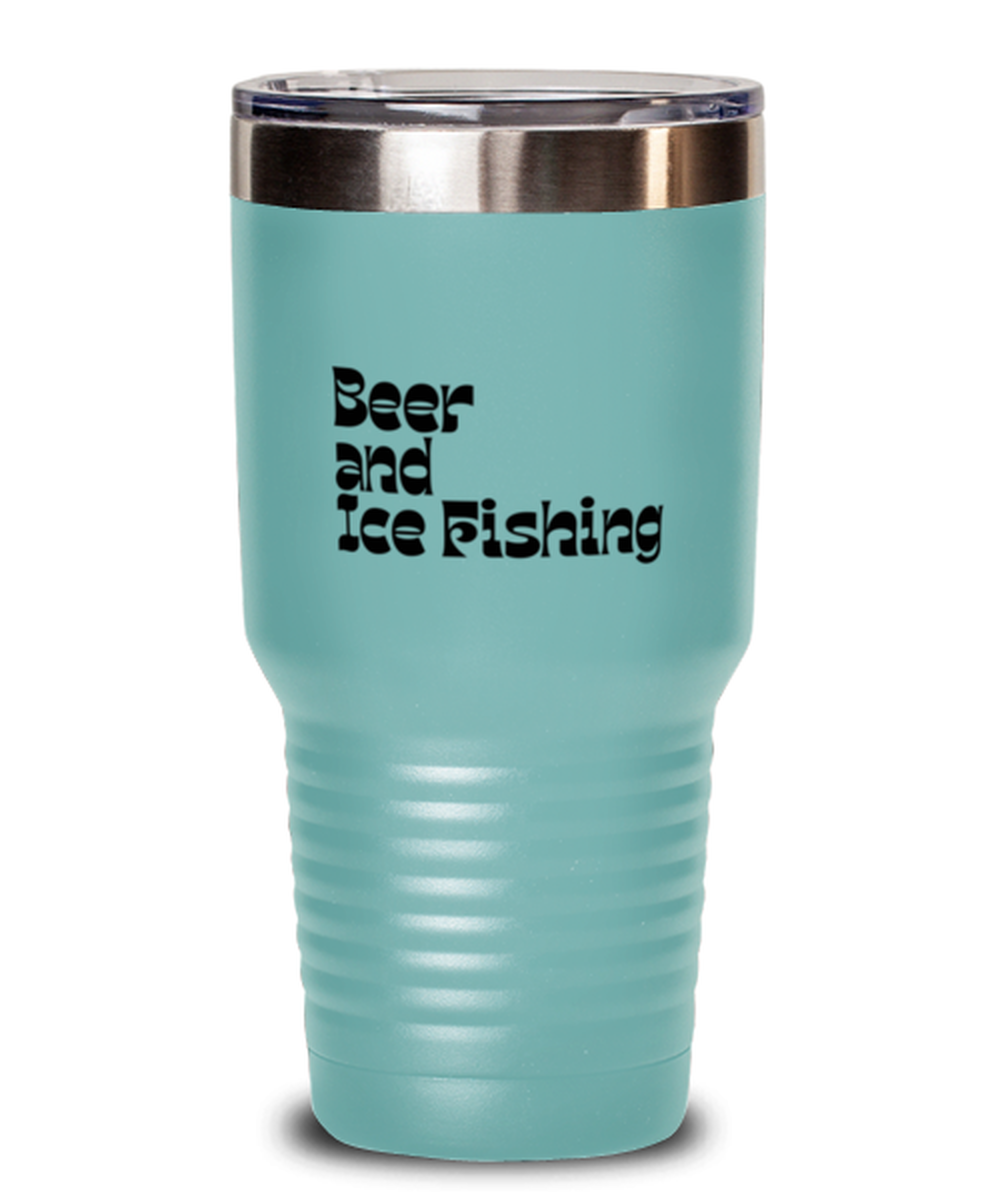 Ice Fishing Fisherman 70s 1970s Retro Travel Mug, Gifts, Tumbler, Home Office Decor, Coffee Cup, Unique Gag Idea, Him Her