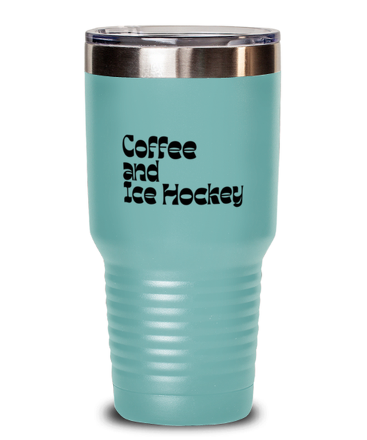 Ice Hockey Player 70s 1970s Retro Travel Mug, Gifts, Tumbler, Home Office Decor, Coffee Cup, Unique Gag Idea, Him Her