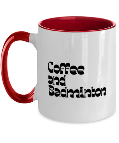 Badminton 70s 1970s Retro Mug, Gifts, Home Office Decor, Coffee Cup, Unique Gag Idea, Him Her