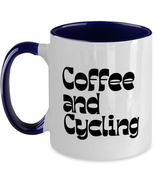 Cycling Cyclist 70s 1970s Retro Mug, Gifts, Home Office Decor, Coffee Cup, Unique Gag Idea, Him Her