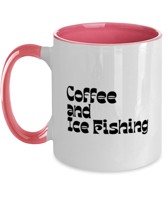 Ice Fishing Fisherman 70s 1970s Retro  Mug, Gifts, Home Office Decor, Coffee Cup, Unique Gag Idea, Him Her