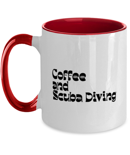 Scuba Diving Diver 70s 1970s Retro Mug, Gifts, Home Office Decor, Coffee Cup, Unique Gag Idea, Him Her