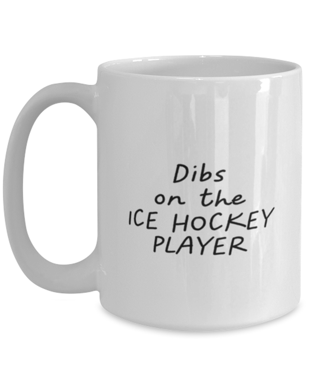 Ice Hockey Player Wife Girlfriend Husband Boyfriend Mug, Gifts, Home Office Decor, Coffee Cup, Unique Gag Idea, Him Her