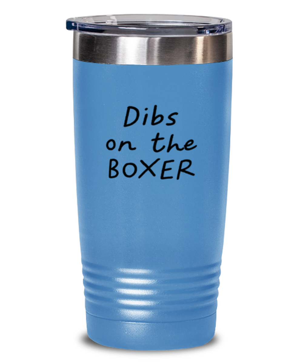 Boxer Boxing Wife Girlfriend Husband Boyfriend Travel Mug, Gifts, Tumbler, Home Office Decor, Coffee Cup, Unique Gag Idea, Him Her