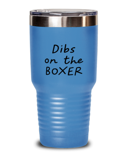 Boxer Boxing Wife Girlfriend Husband Boyfriend Travel Mug, Gifts, Tumbler, Home Office Decor, Coffee Cup, Unique Gag Idea, Him Her