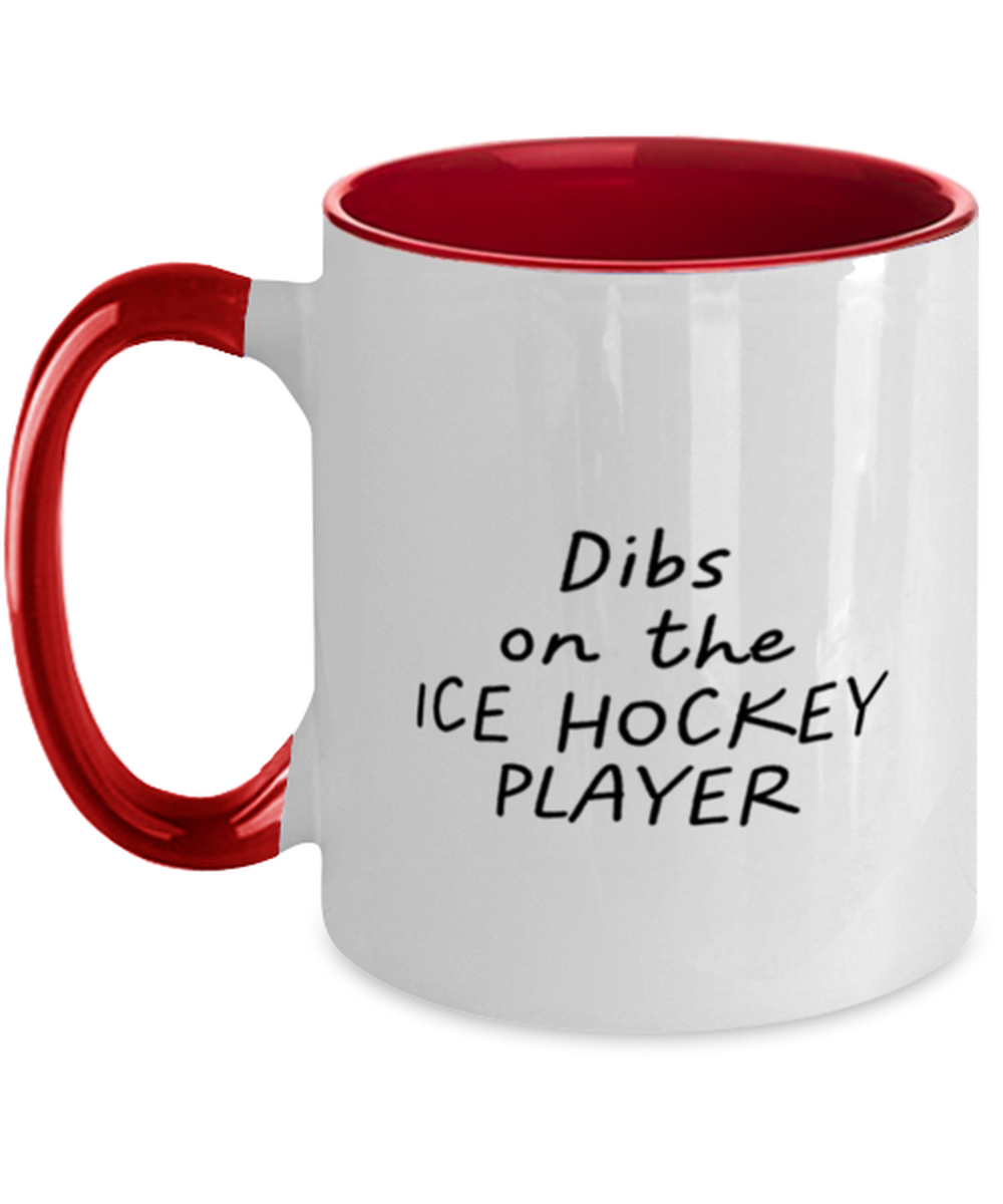 Ice Hockey Player Wife Girlfriend Husband Boyfriend Mug, Gifts, Home Office Decor, Coffee Cup, Unique Gag Idea, Him Her