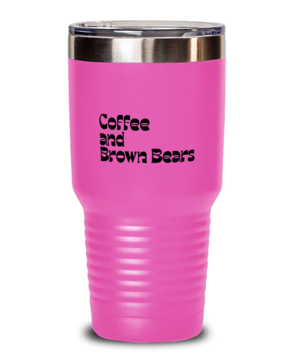 Brown Bear Lover Owner 70s Mom 1970s Dad Travel Mug, Gifts, Tumbler, Home Office Decor, Coffee Cup, Unique Gag Idea, Him Her