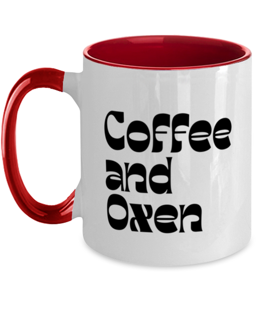 Ox Oxen Lover Owner 70s Mom 1970s Dad Mug, Gifts, Home Office Decor, Coffee Cup, Unique Gag Idea, Him Her