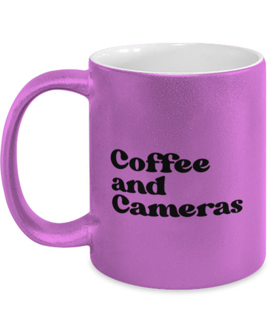 Camera Collector 1970s 70s Photographer Videographer Mug, Gifts, Home Office Decor, Coffee Cup, Unique Gag Idea, Him Her