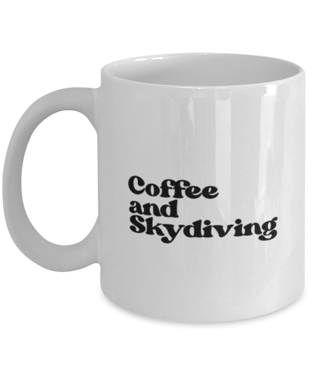 Skydiving 1970s 70s Mug, Gifts, Home Office Decor, Coffee Cup, Unique Gag Idea, Him Her