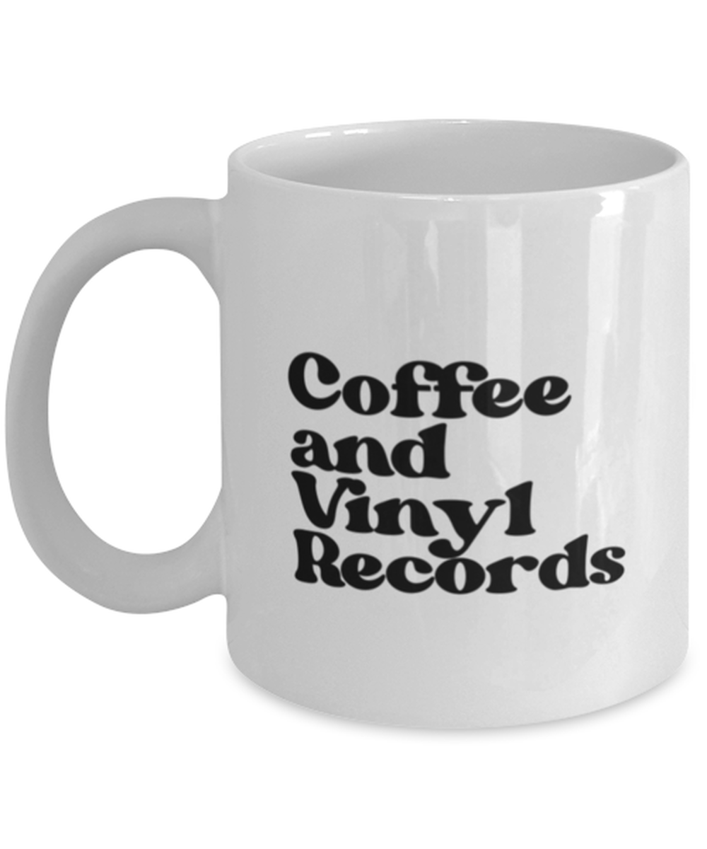 Vinyl Records 1970s 70s Mug, Gifts, Home Office Decor, Coffee Cup, Unique Gag Idea, Him Her