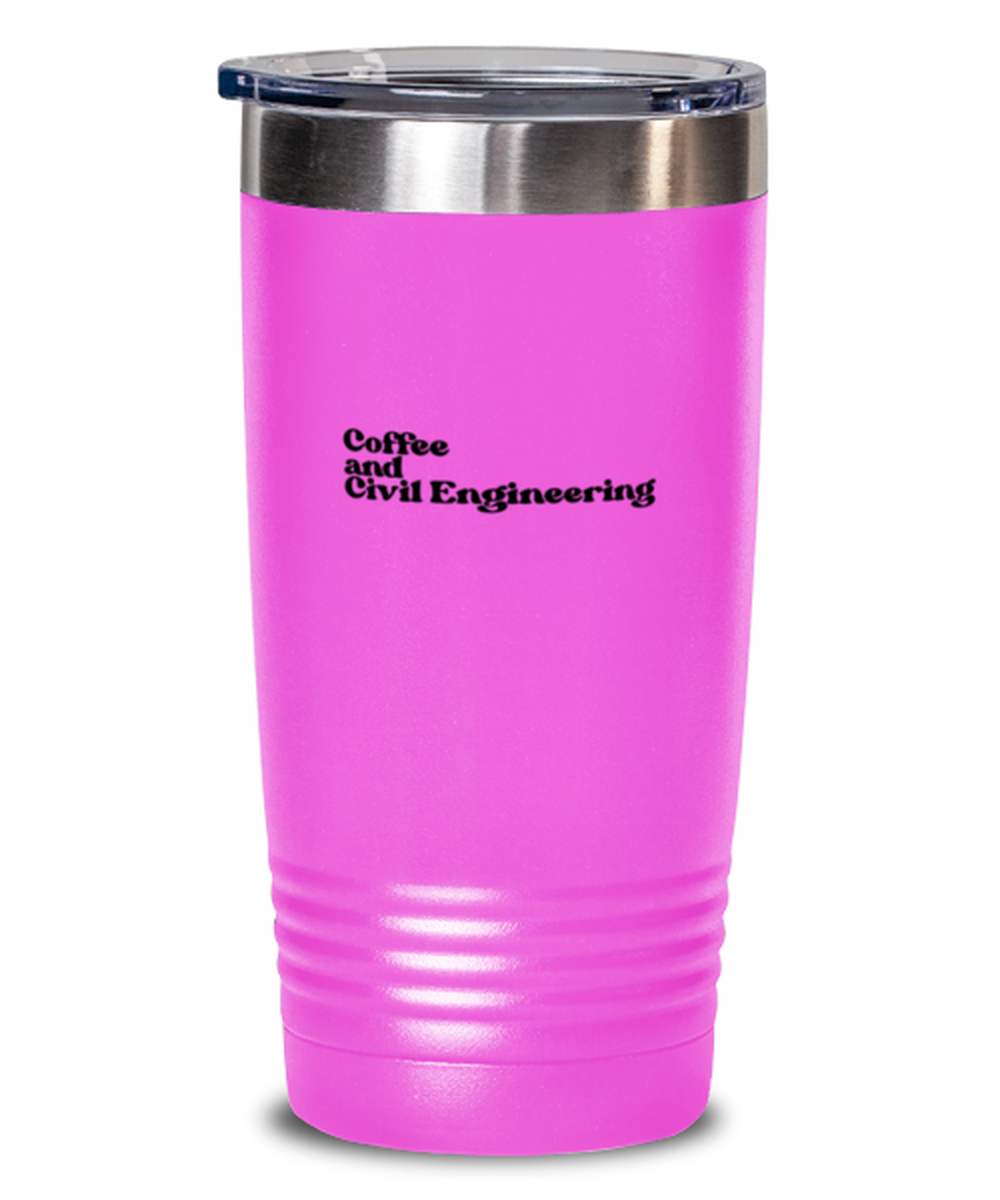 Civil Engineer Engineering Graduation 1970s 70s Travel Mug, Gifts, Tumbler, Home Office Decor, Coffee Cup, Unique Gag Idea, Him Her