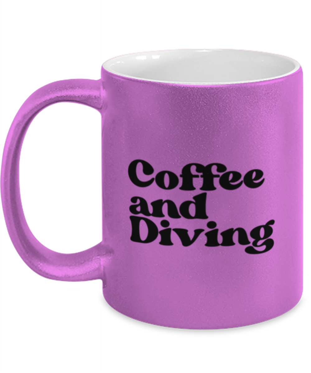 Diver Diving 1970s 70s Mug, Gifts, Home Office Decor, Coffee Cup, Unique Gag Idea, Him Her