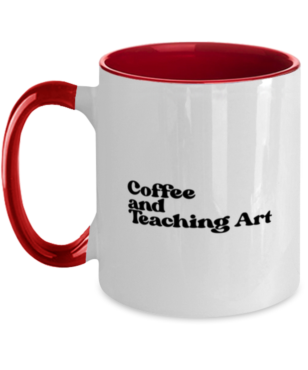 Art Teacher 1970s 70s Mug, Gifts, Home Office Decor, Coffee Cup, Unique Gag Idea, Him Her