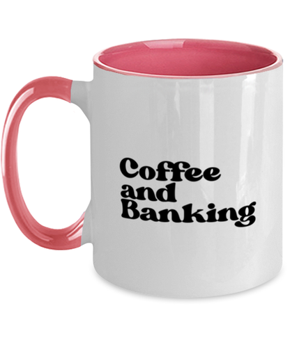 Banker 1970s 70s Mug, Gifts, Home Office Decor, Coffee Cup, Unique Gag Idea, Him Her