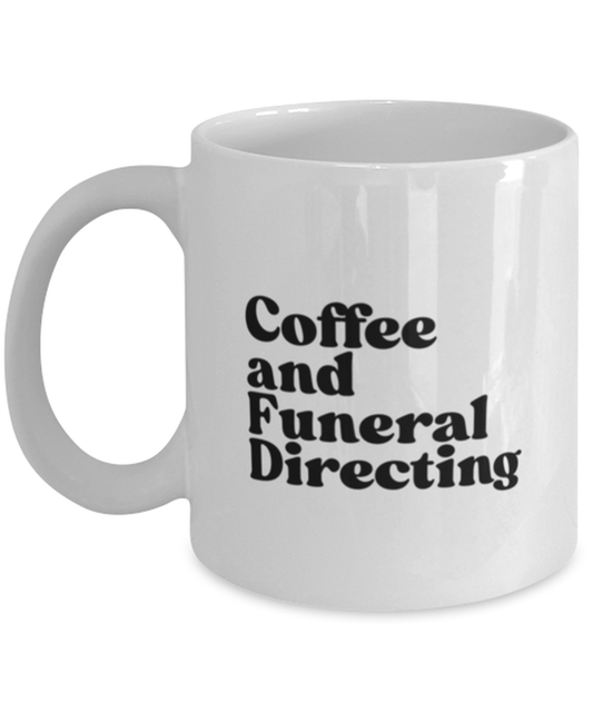 Funeral Director 1970s 70s Mug, Gifts, Home Office Decor, Coffee Cup, Unique Gag Idea, Him Her