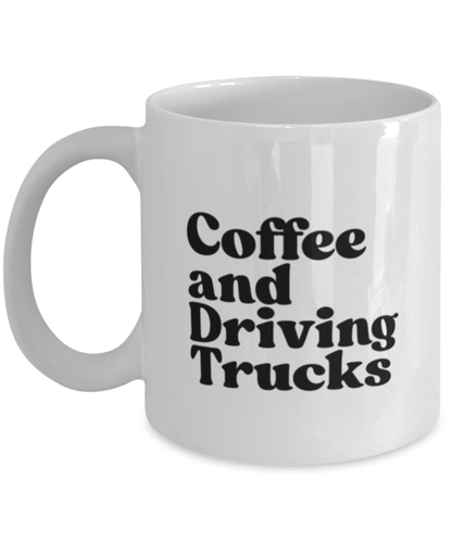 Truck driver 1970s 70s Mug, Gifts, Home Office Decor, Coffee Cup, Unique Gag Idea, Him Her