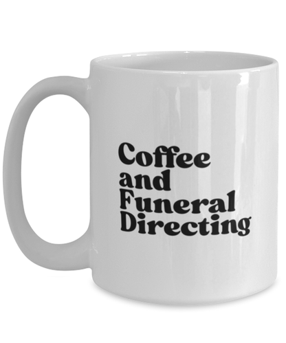 Funeral Director 1970s 70s Mug, Gifts, Home Office Decor, Coffee Cup, Unique Gag Idea, Him Her