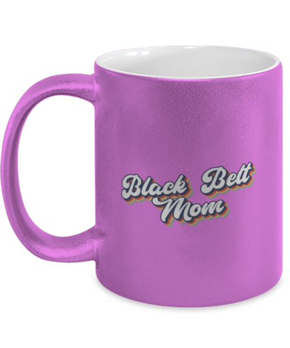 Black Belt Mom 1970s Karate 70s Mug, Gifts, Home Office Decor, Coffee Cup, Unique Gag Idea, Him Her