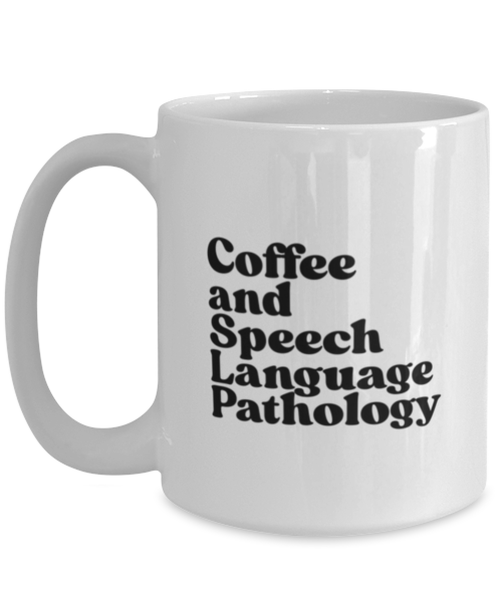 Speech Language Pathologist SLP 1970s 70s Mug, Gifts, Home Office Decor, Coffee Cup, Unique Gag Idea, Him Her