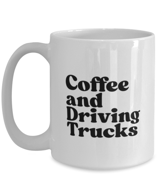 Truck driver 1970s 70s Mug, Gifts, Home Office Decor, Coffee Cup, Unique Gag Idea, Him Her