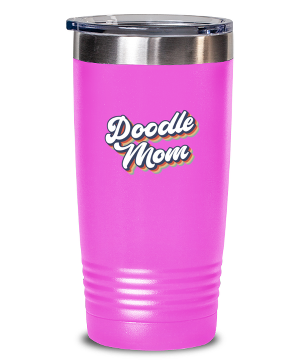 Doodle Mom 1970s Dog Owner 70s Golden Labradoodle Travel Mug, Gifts, Tumbler, Home Office Decor, Coffee Cup, Unique Gag Idea, Him Her