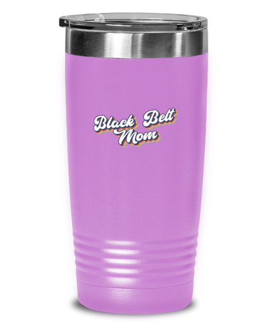 Black Belt Mom 1970s Karate 70s Travel Mug, Gifts, Tumbler, Home Office Decor, Coffee Cup, Unique Gag Idea, Him Her