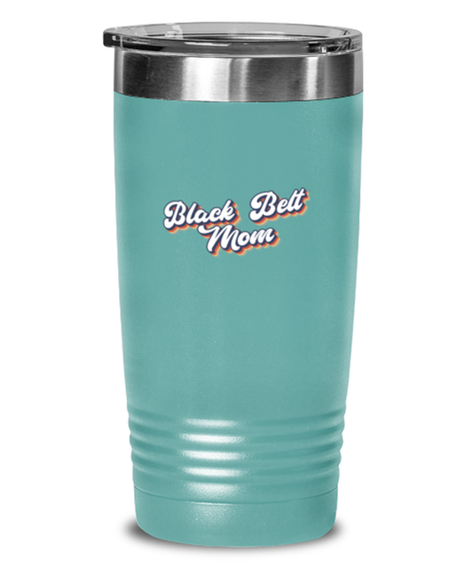 Black Belt Mom 1970s Karate 70s Travel Mug, Gifts, Tumbler, Home Office Decor, Coffee Cup, Unique Gag Idea, Him Her