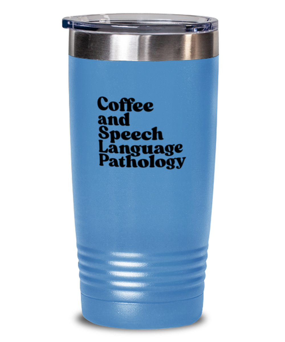 Speech Language Pathologist SLP 1970s 70s Travel Mug, Gifts, Tumbler, Home Office Decor, Coffee Cup, Unique Gag Idea, Him Her